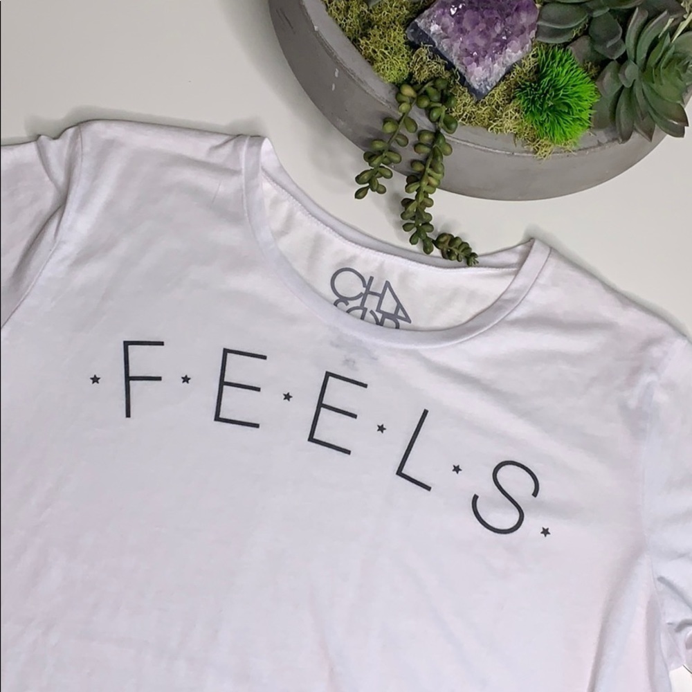 Chaser In my feelings pop culture white t-shirt xl tee graphic short sleeve new